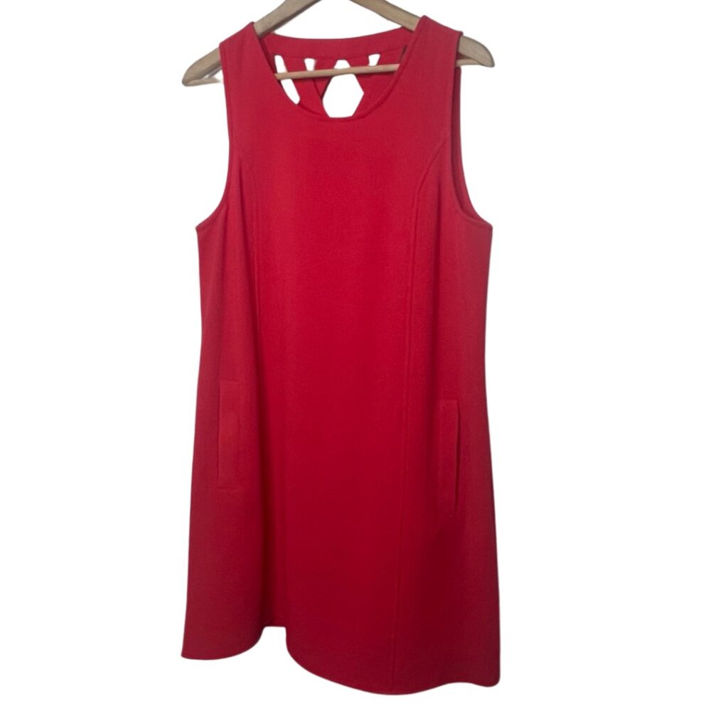 JACK BY BB DAKOTA | Women's Coral Woven Back Detail Mini Dress | Size L - Picture 5 of 11